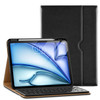 VIKESI Keyboard Case for iPad Pro 13 Inch M5M4 20252024 Premium Leather Smart Cover Builtin Breathing Light Function Row