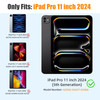 Wenlaty for iPad Pro 11 Inch Case M5M4 20252024 6th5th Generation Super Slim Lightweight Trifold Stand Protective Case w