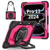 CASZONE Protective Case for iPad Pro 13 inch 2024 M4ModelA2926A3007Heavy Duty Full Body Shockproof Cover with 360Rotatin