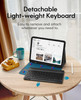 CHESONA for iPad Pro 11 Inch M4 2024M5 2025 Case with Keyboard Magnetic Detachable Keyboard Precise Cutouts Case with Pe