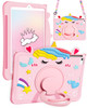 Gurgitat for iPad mini 5th4th Generation Case 79 Inch Mini 45 Gen Case with Pen Holder Cute Cartoon Unicorn Silicone Tab