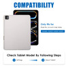 for iPad Pro 13 Inch Case 2024 7th Generation M4 iPad 13 pro case with Pencil Holder Smart Cover with Protective Trifold