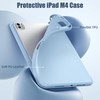 Kidopire New Compatible with iPad Pro 11 Inch Case M4 2024M5 2025 with Pencil Holder Smart Cover with Protective Trifold
