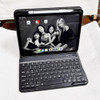 AnMengXinLing for iPad Air 11 inch M3M2 Case with Keyboard Vertical Keyboard Case for iPad Air 5th4th Gen Clear Back Cas
