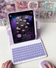 AnMengXinLing for iPad Air 11 inch M3M2 Case with Keyboard Vertical Keyboard Case for iPad Air 5th4th Gen Clear Back Cas