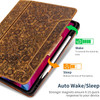 Gexmil Case for iPad Pro 11 Inch4th3rd2nd1st Generation2022202120202018 Genuine Leather Cover with Pencil HolderCowhide