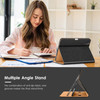 VIKESI Case for iPad Air 13 inch M3 2025 M2 2024Premium Leather FolioApple Pencil HolderAuto SleepWakeStand Cover Black
