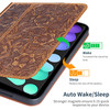 Gexmil Case for iPad mini 7 A17 Pro 2024 iPad mini 6 Generation Genuine Leather 83 Inch Case 2021 CoverAnti FingerprintS