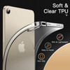 JETech Case for iPad mini A17 Pro 2024 Model 7th Generation mini 6 2021 Model 6th Generation Soft TPU Transparent Slim S