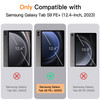 JETech Case for Samsung Galaxy Tab S9 FE S9 FE Plus 124Inch Slim Translucent Back TriFold Stand Protective Tablet Cover