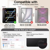 JETech Magnetic Case for iPad Pro 13Inch M5M4 20252024 Support Pencil Pro and Pencil USBC Powerful Magnet Slim Trifold S