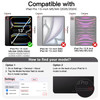JETech Clear Case for iPad Pro 13Inch M5M4 20252024 AntiYellowing Transparent Shockproof Slim Tablet Back Cover with Har