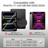JETech Case for iPad Pro 11Inch M5M4 20252024 6th5th Generation with Pencil Holder Clear Transparent Back Shell Slim Sta