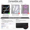 JETech Case for iPad Pro 13Inch M5M4 20252024 with Pencil Holder Clear Transparent Back Shell Slim Stand Shockproof Tabl