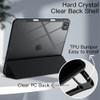 JETech Case for iPad Pro 13Inch M5M4 20252024 with Pencil Holder Clear Transparent Back Shell Slim Stand Shockproof Tabl