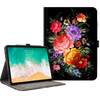 Lokigo for iPad Pro 11 Inch Case M5M4 20252024 Flowers iPad 11 Inch Pro Case with Pencil HolderHand StrapPocket Full Pro