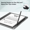 CoBak Clear Case for Kindle Scribe 102 20242022 Released Soft TPU Back Cover with Pen Holder and Pen Tips Holder Lightwe