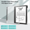 CoBak Clear Case for Kindle Scribe 102 20242022 Released Soft TPU Back Cover with Pen Holder and Pen Tips Holder Lightwe
