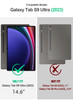 Poetic TurtleSkin Case for Samsung Galaxy Tab S10 Ultra 2024 Release S9 Ultra 2023 Release 146 inch Case with S Pen Hold