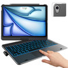 typecase Touch Keyboard Case with Trackpad for iPad Air 11inch M3 2025 M2 2024 360Rotatable 11 Colors Backlight Wireless