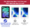 Grifobes Case for iPad mini 7th 2024 A17 Pro Mini 6th Generation 2021 83 Heavy Duty Shockproof Cover with Pencil Holder