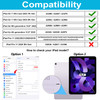 Case for iPad Air 11 M3 2025 M2 2024 Cover for iPad Air 5th 4th Generation 109 Inch 20202022 with Screen Protector Stand