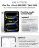 auaua Case for iPad Pro 11 Inch M5M4 20252024 PU Leather Case with Pencil Holder Supports Pencil Pro and PencilUSBC Adju