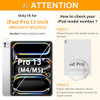 ROISKIN for iPad Pro 13 inch Case M5 2025 M4 2024 with HD Screen Protector 360 Rotating KickstandHandle Shoulder Strap P