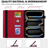Folio Case for iPad Pro 13inch M4 M5 20242025 Techcircle AntiSlip Stand Mandala Embossed PU Leather Soft TPU Back Protec