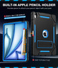 Grifobes Case for iPad Air 13inch M3M2 20252024 Heavy Duty Shockproof Rugged Protective Cover with Pencil HolderBuiltin