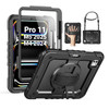 SEYMAC for iPad Pro 11 Inch Case M5 2025 M4 2024 Heavy Duty Shockproof Protective Case with Screen Protector 360 Rotatin