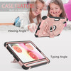 DUEDUE Case for iPad mini 7 A17 Pro 2024iPad mini 6 Case 2021 with Kickstand Glitter Shockproof Stand Heavy Duty Hard PC