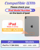Kidcube for iPad Pro 11 Inch Case M4 2024 5th Generation Women Girls Cute Rotating Stand Folio Cover with Pencil Holder