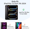 ALILANG Case for iPad Pro 13 inch M5M4 20252024 Tablet Case PU Leather Shockproof Folding Stand Cover with Card Holder a
