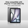 for iPad Air 11 Inch Case 2024 M2 with Pencil Holder 360 Rotating KickstandGrip HandleShoulder Strap for Kids Girls Heav