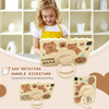 for iPad Air 11 Inch Case M2 2024 iPad Air 5th 4th Generation Case 109 inch with 360 Rotating Kickstand Stand Cute Carto