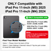 runelk Keyboard Case for iPad Pro 11inch M4 2024 M5 2025 MagicStyle Magnetic Keyboard Case with MultiTouch Trackpad Floa