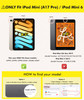 INFILAND for iPad mini 7 Case A17 Pro iPad mini 6 Case iPad mini 7th6th Generation Case 20242021 83 Inch Glitter Cute Pr