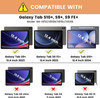 INFILAND for Galaxy Tab S10 S9 PlusS9 FE Plus Keyboard Case High Precision Tackpad 360 Rotating Stand Detachable Magneti