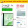 Fintie Folio Case for iPad Air 13inch M3 2025 M2 2024 Premium Vegan Leather Smart Stand Back Cover with Pencil Holder Au