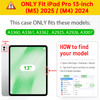 Fintie Folio Case for iPad Pro 13inch M5 2025 M4 2024 MultiAngle Viewing Protective Stand Cover with Pencil Holder Pocke