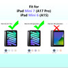 YRH for iPad mini A17 Pro Case 2024iPad Mini 6 Kids Case 2021EVA Shockproof Cover for iPad mini 7th6th Generation 83inch