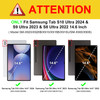 Fintie Hybrid Slim Case for Samsung Galaxy Tab S10 Ultra 2024 S9 Ultra 2023 146 Inch Shockproof Cover with Clear Transpa