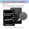 ProCase Smart Case for iPad Pro 11 Inch 2025M5 2024M4 with Pencil Holder Clear Back Slim TriAngle Folio Stand Shell Tabl