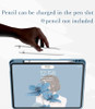 KMXDD Cute Keyboard Case for iPad mini7 A17 Pro 2024 iPad mini 6th Generation 2021 Keyboard Case Round Key Removable Blu