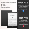 CoBak Case with Stand for Kindle Paperwhite Durable PU Leather Cover with Auto Sleep Wake Card Slot Hand Strap Feature F