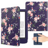 MoKo Case Fits AllNew 6 Kindle 2022 2019 2016 Ultra Lightweight PU Shell Cover with Auto WakeSleep Blue Peony