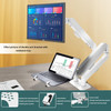 HILLPORT Monitor Arm Laptop Tray Holder Bracket Tablet White 1016 inch Vesa 75 mm and 100 mm Mounting Plate with Sliding
