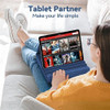 KDD Tablet Pillow Holder Foldable iPad Stand for Lap Bed and Desk Tablet Soft Pad Dock with Pocket Stylus Mount Compatib