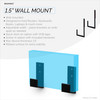BRAINWAVZ 15 Cable Box Wall Mount Hanger Holder for Routers Laptops Modem Mesh WiFi Apple TV Network Switch More for Dev